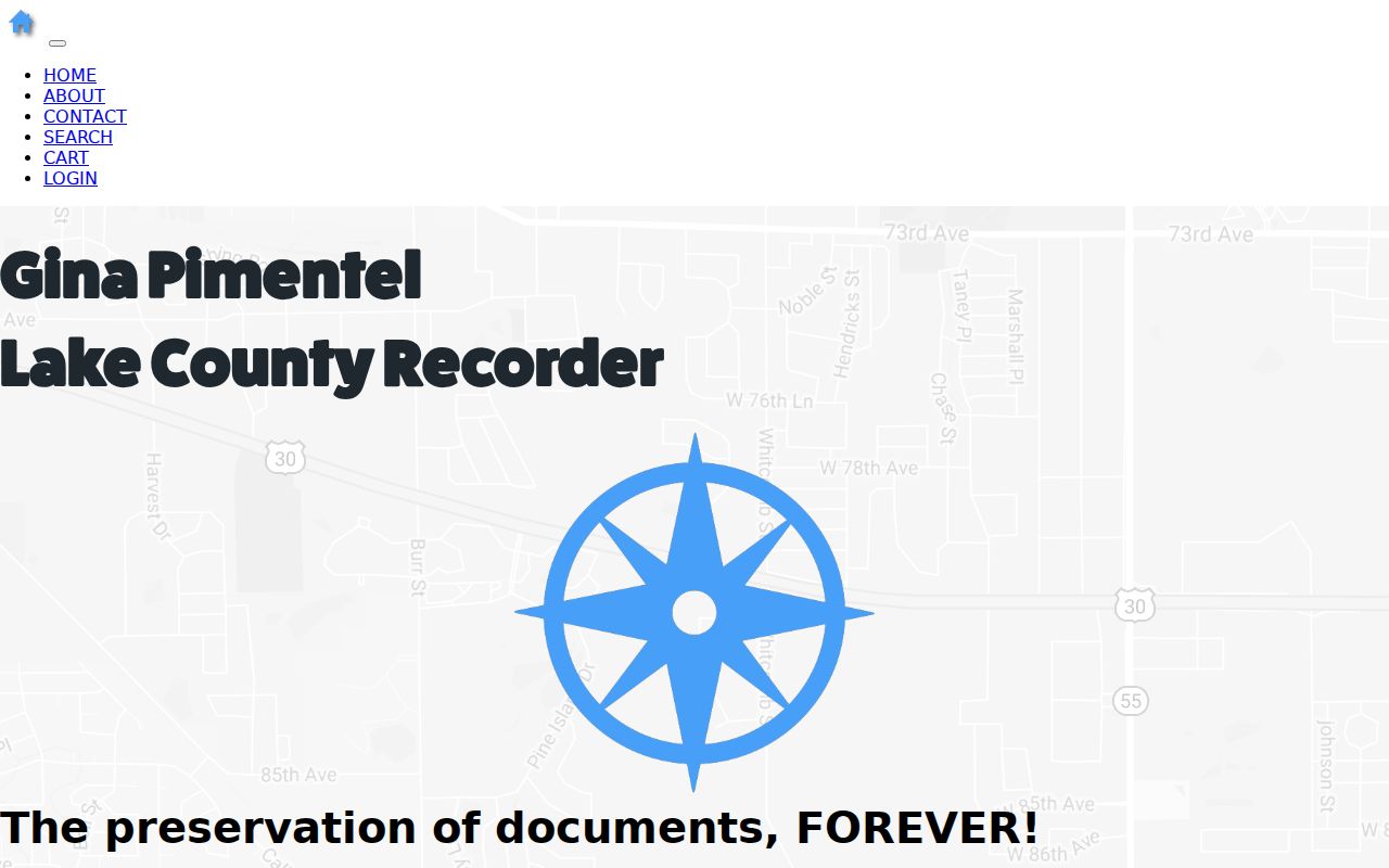 Lake County Recorder portal information for Munster deed history